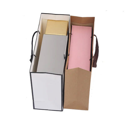 Bolsa De Papel Bulk Gift Packaging Shopping Kraft Large Square Bottom Brown Paper Bag
